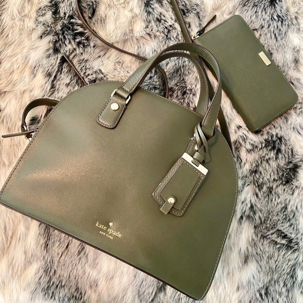 Kate Spade satchel & continental wallet set